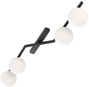 NATON mennyezeti lámpa 4xE14/10W/230V fekete/fehér