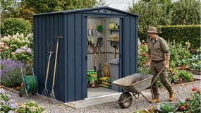 fém kerti ház GLOBEL 65 ANTRACIT + napfénytető LG2068