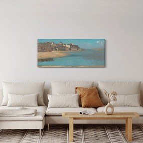 Kép - Odilon Redon, Village by the Sea in Brittany, reprodukciók (120x50 cm)