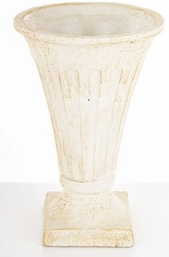 Evora design Váza cementbézs 26x17x17 cm