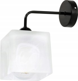 Fali lámpa fix egyenes Loft Tejüveg lámpabúra 1x E27