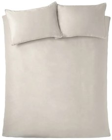 Krémszínű kétszemélyes-hosszabbított bársony ágyneműhuzat 230x220 cm Kingsley – Catherine Lansfield