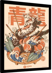 Keretezett poszter Ilustrata - Dragon Sushi