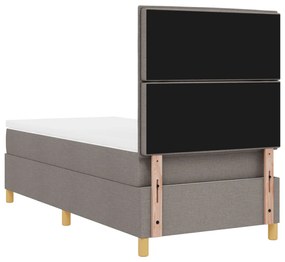 Box Spring Ágy Matraccal és LED-del Topszín 80x200 cm Szövet