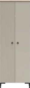Szekrény, szürkésbarna Taupe/silverjack tölgy, DOMCA 2D