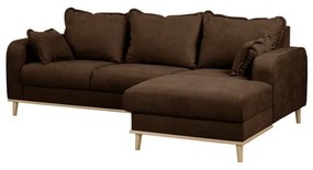 Sötétbarna sarokkanapé (jobb oldali) Beata – Ropez