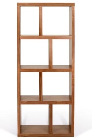 Barna könyvespolc diófa dekorral 70x159 cm Berlin – TemaHome