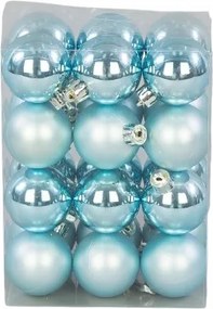 24X Gömbök Medálok Karácsonyfa Díszek Gömbök 4CM Karácsonyi Szett 24DB Fényes/matt