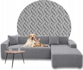 Sarok Huzat Kanapé Jacquard Halszálka Jobbos Prémium 3+3 Oeko-tex