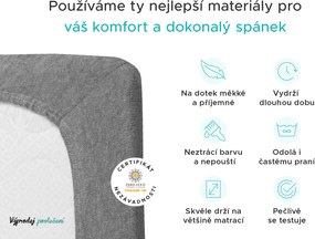 Frottír gumis lepedő EXCLUSIVE világoszöld 180 x 200 cm