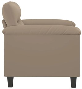 tópszínű mikroszálas szövet kanapéfotel 60 cm