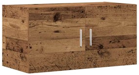 antik fa színű szerelt fa faliszekrény 80x39x40 cm
