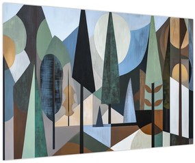 Kép - Természetes geometriai absztrakció II. (90x60 cm)
