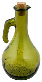 Olive zöld, újrahasznosított üveg olajtartó, 500 ml - Ego Dekor