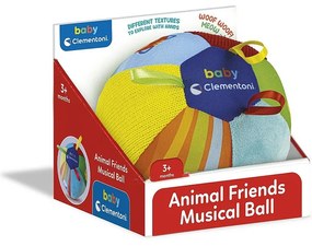 Színes Animal Friends zenélő labda Clementoni