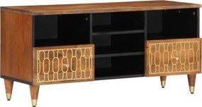 vidaXL tömör mangófa TV-szekrény 100 x 33 x 46 cm