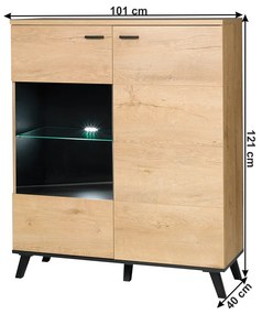 Vitrin typ 4 Siralla (lefkas tölgy + fekete). 1016684