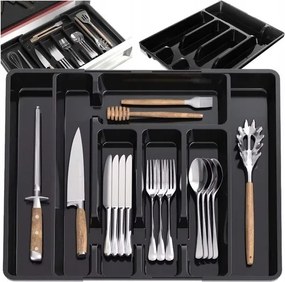 Evőeszköztartó Fiókbetét Állítható Max. 44,5 x 36,5 cm