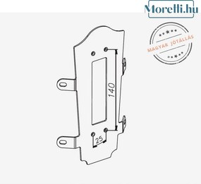 NORLYS 800B FIRENZE Klasszikus Kültéri Fali Lámpa E27 IP54