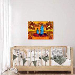 Kép - Ősi festészet (70x50 cm)