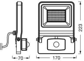 Osram - LED reflektor érzékelővel ENDURA LED/50W/230V 3000K IP44