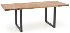 Étkezőasztal tölgy lappal RADUS 120(200)x78