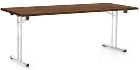 Összecsukható asztal 200 x 80 cm, silverjack tölgy