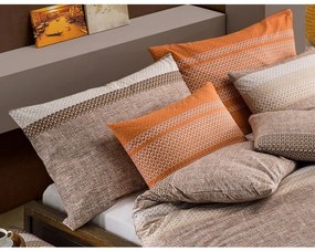 BedTex pamut ágynemét Federiko narancssárga, 140 x200 cm, 70 x 90 cm