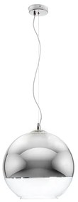 RENDL R10516 BEAU MONDE függő lámpatest, üveg krómozott üveg/tiszta üveg