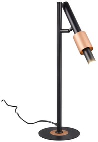 Fekete-bronzszínű LED asztali lámpa (magasság 50 cm) Ikaris – Trio Select