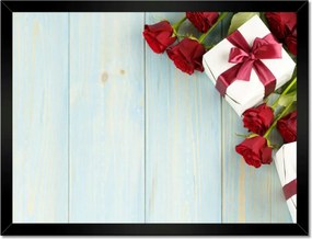 Poszterek keretben 40x30 Nőnap Ajándék Love