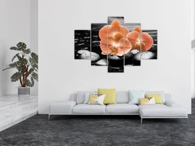 Kép - Narancssárga orchideák (150x105 cm)