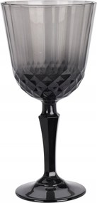 Borospohár Üveg Szürke Dekoratív 18,6X9,3 CM 310 ML