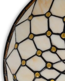 BRILAGI - Tiffany stílusú ólomüveg mennyezeti lámpa IVORY 2xE27/60W/230V átm. 40 cm