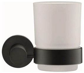 Duravit 99204600 - D-CODE falra szerelhető fogkefetartó, jobb oldali, matt fekete 0099204600