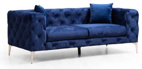 Sötétkék bársony kanapé 197 cm Como – Artie