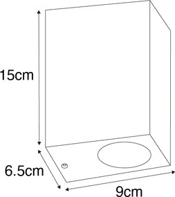 Modern fali lámpa antik arany 2-lámpás IP44 - Baleno