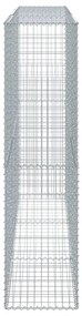 horganyzott vas gabion kosár fedéllel 300 x 50 x 200 cm