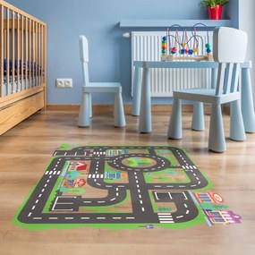 Travel öntapadós, vinil padlómatrica gyerekeknek - Ambiance