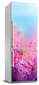 Hűtő matrica Cseresznye virágok FridgeStick-70x190-f-106388949