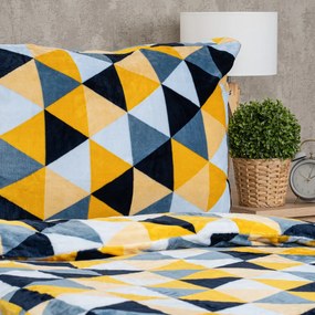 4Home Scandi triangle mikroflanel ágyneműhuzat, 140 x 220 cm, 70 x 90 cm