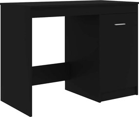 vidaXL fekete szerelt fa íróasztal 100 x 50 x 76 cm