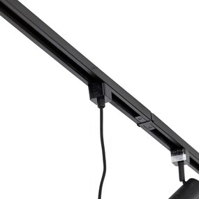 1-fázisú sínrendszer 3 spotlámpával és 3 függőlámpával fekete - Cavalux Jeana