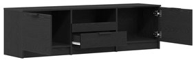 TV Szekrény - Fekete tölgy - 140x35x40 cm - Műanyagból készült