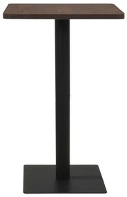 sötétbarna bisztróasztal 78,5 x 78,5 x 107 cm