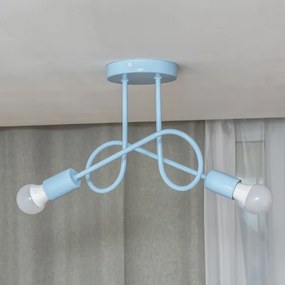 OXFORD felületre szerelt csillár 2xE27/15W/230V kék