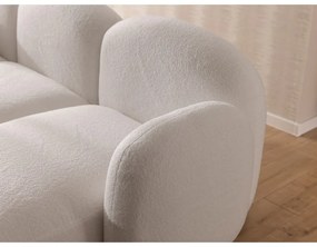 Krémszínű buklé (U alakú) sarokkanapé Orbit – Ropez