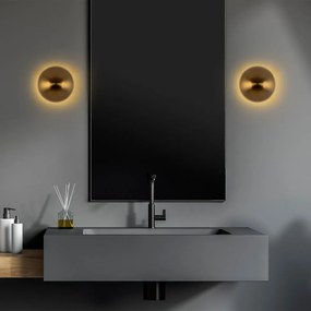 Bronzszínű fali lámpa ø 20 cm Fungal – Opviq lights