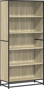 vidaXL sonoma tölgy színű szerelt fa könyvszekrény 80,5x35x170,5 cm