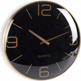 Dekoratív Falióra Falra Akasztható Fekete Arany 30 cm
